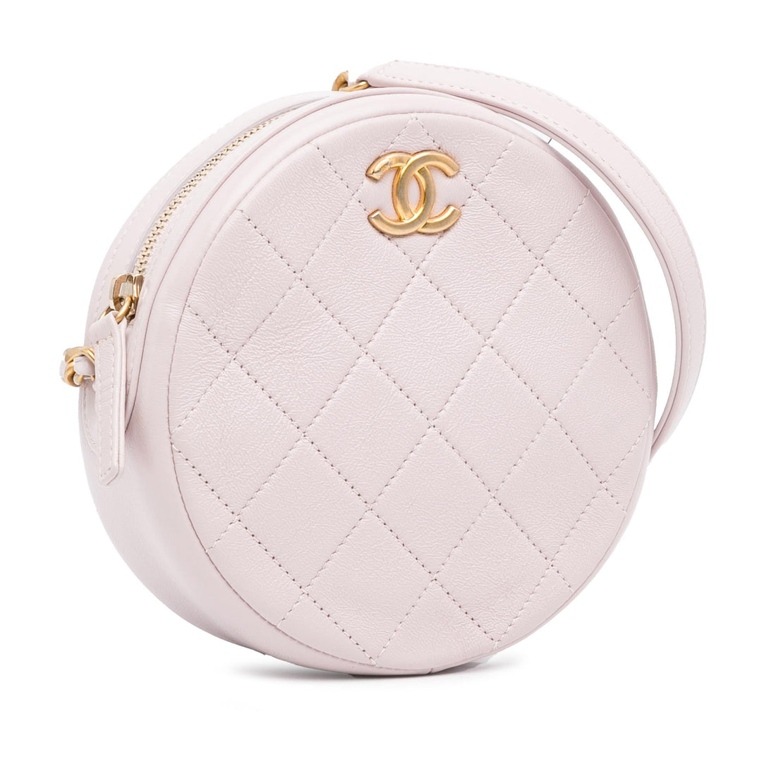 Chanel Quilted Patent Round Clutch with Chain (MLB-Hh0oWh)