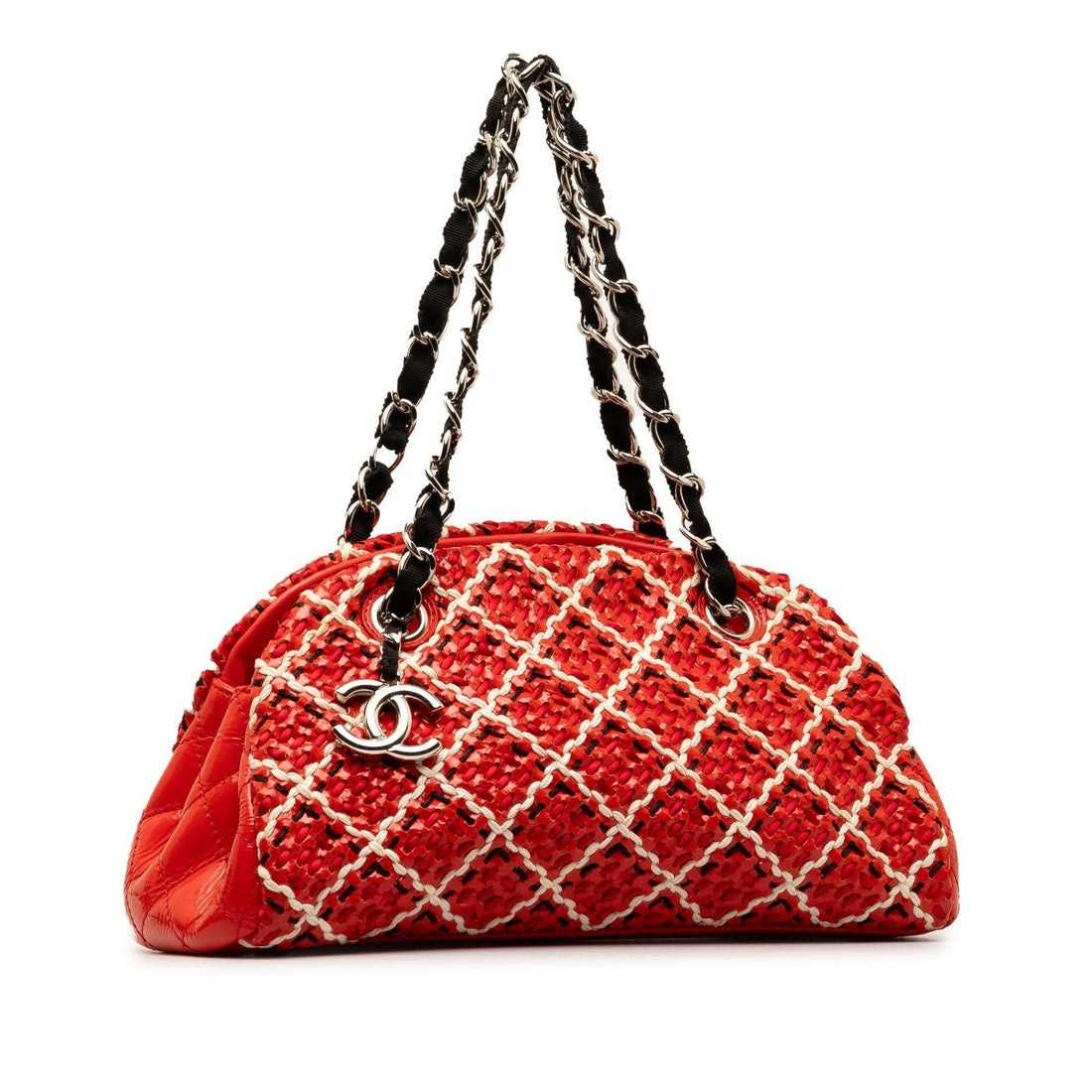 Chanel Small Patent Stitch Just Mademoiselle Bowling Bag (MLB-khBnsf)