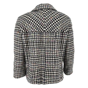 Pre owned Chanel 2006 Houndstooth Pattern zip-up Designer jacket