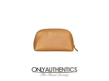 Chanel Rose Gold Leather Pouch