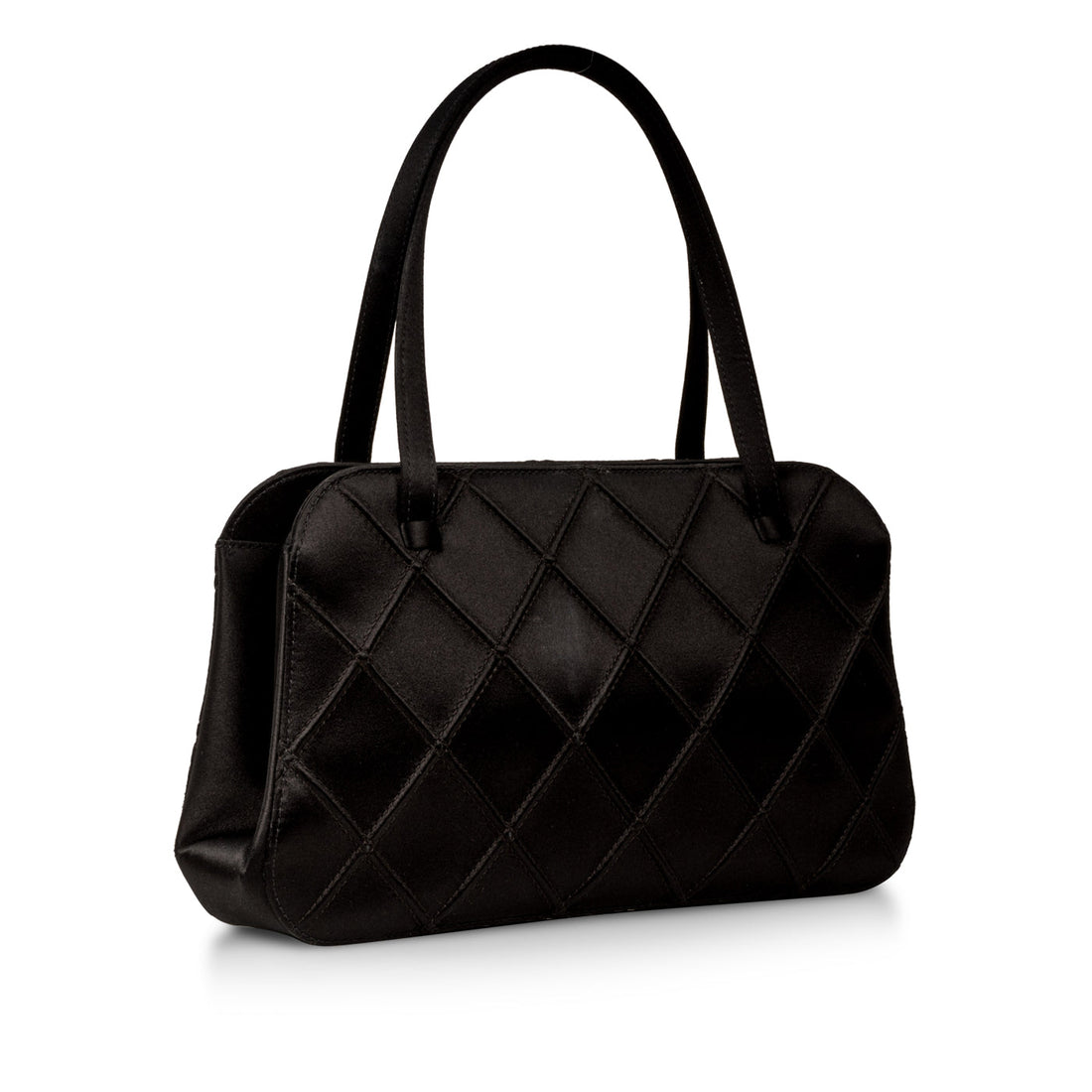 Vintage Satin Bowler Bag