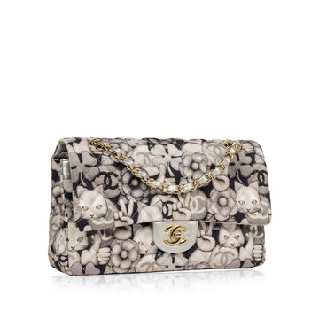 Classic Flap Bag - Medium - Cat/Peace Emoticon