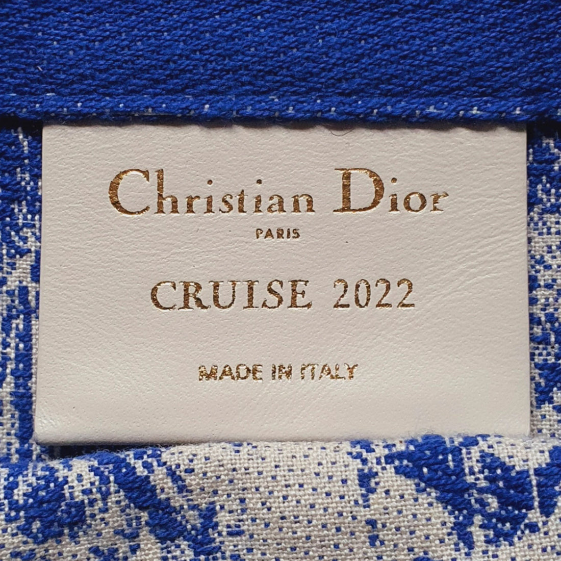 Christian Dior tote bag blue