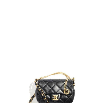 Makersluxe - Mini Chain Bag Black Lambskin