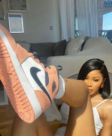 Custom Air Jordan 1 Mid Digital Pink Quartz High Q