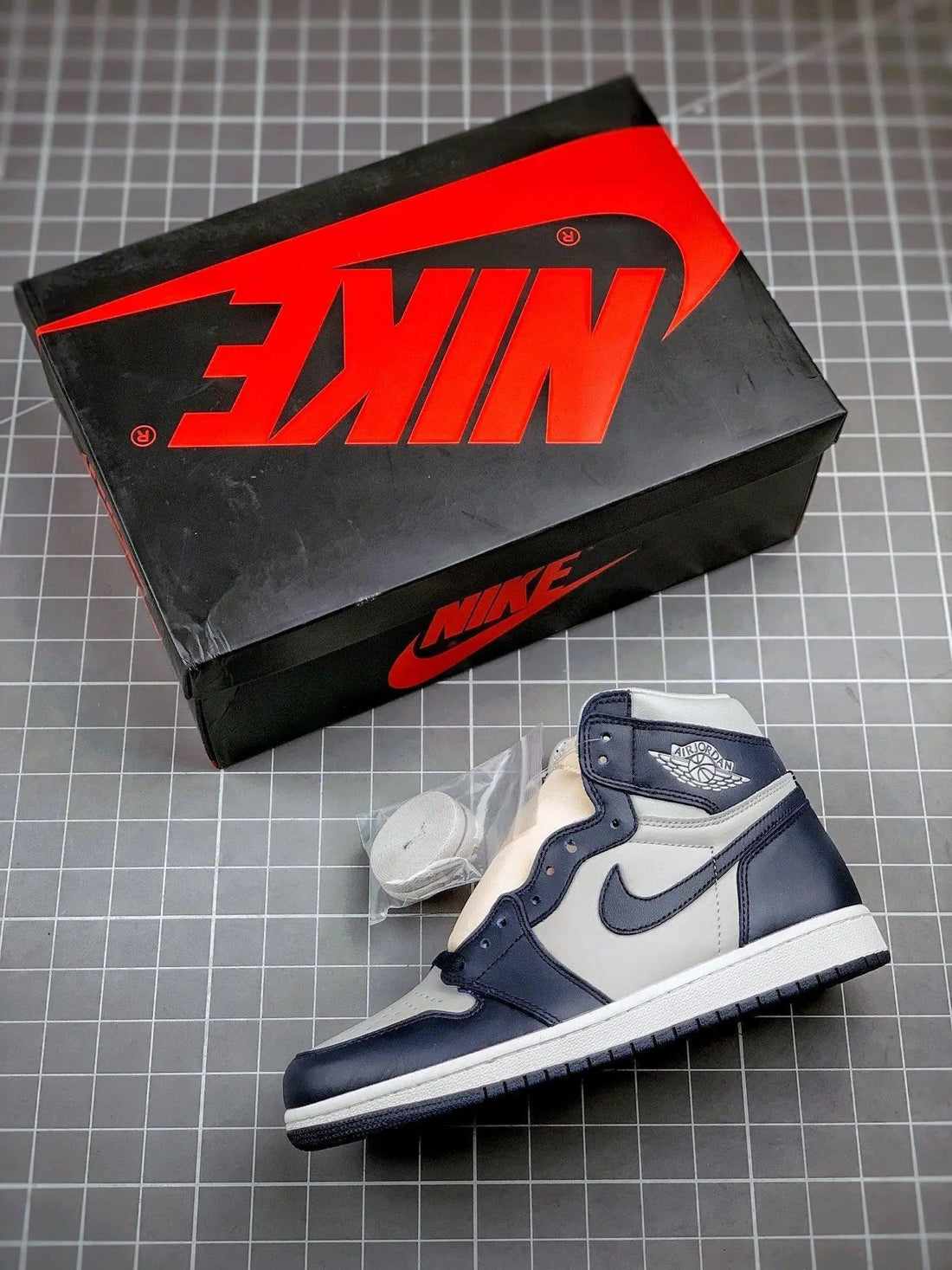 Custom Air Jordan 1 Retro Grey Blue Georgetown