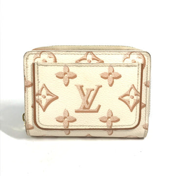 LOUIS VUITTON Folded wallet M81527 Monogram canvas White type Monogram Portefeuille Lou Women Used
