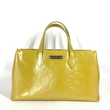 LOUIS VUITTON Handbag M91643 Monogram Vernis Canvas yellow Monogram Vernis Wilshire PM Women Used