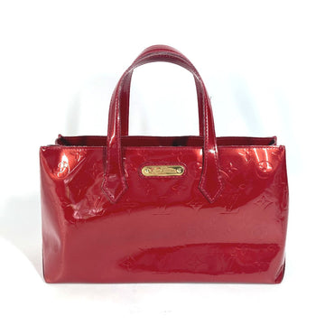 LOUIS VUITTON Tote Bag M93642  Monogram Vernis Canvas Red Monogram Vernis Wilsher PM Women Used