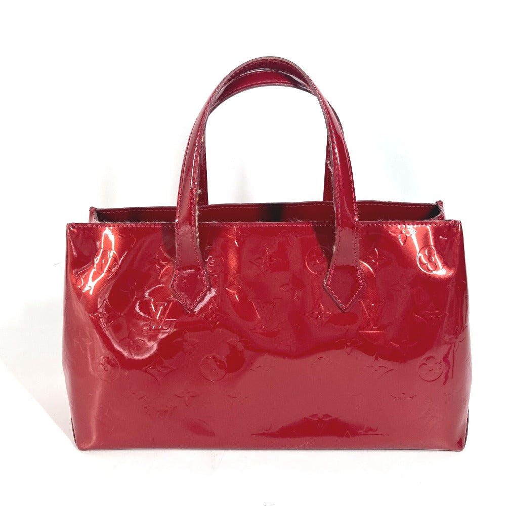 LOUIS VUITTON Tote Bag M93642  Monogram Vernis Canvas Red Monogram Vernis Wilsher PM Women Used