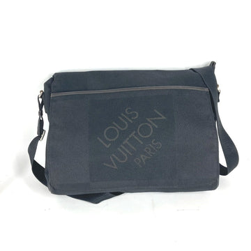 LOUIS VUITTON Shoulder Bag M93225 Damier Jean Canvas black Damier Jean Messager NM mens Used
