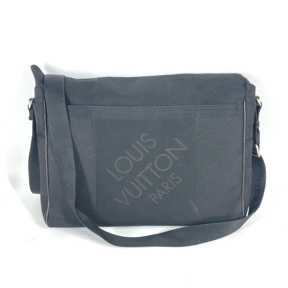 LOUIS VUITTON Shoulder Bag M93225 Damier Jean Canvas black Damier Jean Messager NM mens Used
