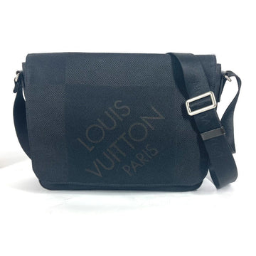LOUIS VUITTON Shoulder Bag  M93618 Damier Jean Canvas black Damier Jean Petite message mens Used