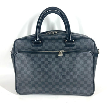 LOUIS VUITTON Business bag N23253 Damier Grafitto Canvas black Damier Grafitte Ikar mens Used