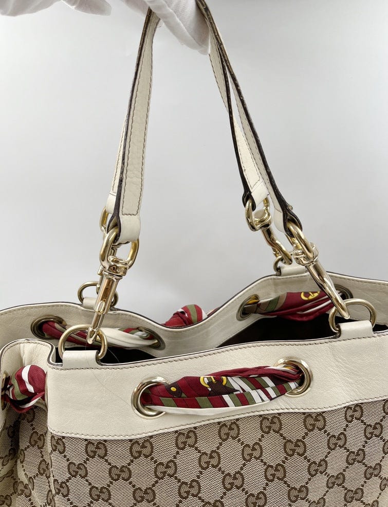 Gucci Positano Tote Bag with Scarf