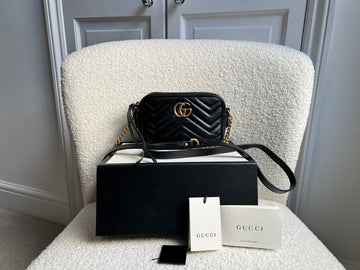 Gucci GG Black Marmont Mini Shoulder Bag (RRP £1,360)