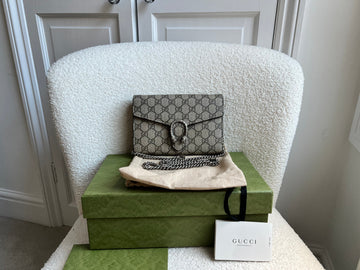 Gucci Dionysus GG Supreme Chain Wallet (RRP £1250)