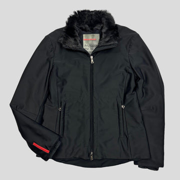 Prada Sport AW00 Goat Fur Collared Ski Jacket - IT42