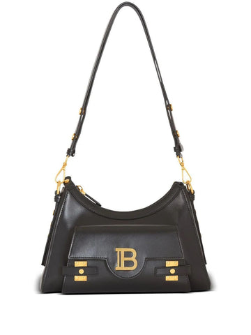BLACK BUZZ HOBO BAG GOLDEN LOGO