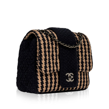 Houndstooth Flap Bag