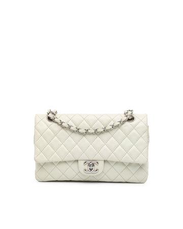 Medium Classic Quilted Double Flap Shoulder Bag