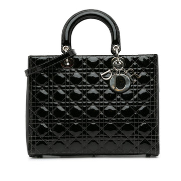 Dior Large Patent Cannage Lady Dior (MLB-bYroL1)