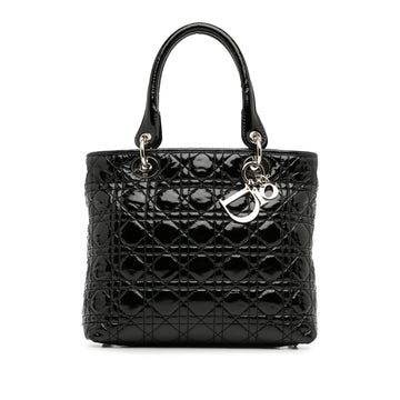 Dior Medium Patent Cannage Lady Dior Soft Shopping Tote (MLB-l67PuF)