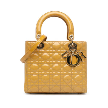 Dior Medium Patent Cannage Lady Dior (MLB-DddUfV)