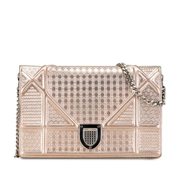 Dior Metallic Patent Microcannage Diorama Wallet on Chain (MLB-ZbLO9L)