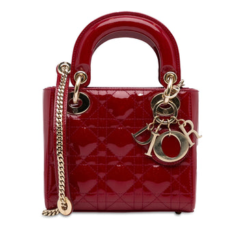 Dior Mini Patent Cannage Lady Dior (MLB-xyZM3w)