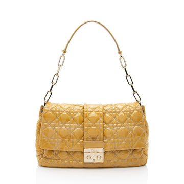 Dior Patent Leather New Lock Flap Bag (SHF-feTpMG)