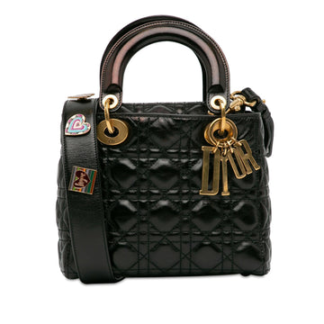 Dior Small Crinkled Patent Cannage Lucky Badges My Lady Dior (MLB-hlArBP)