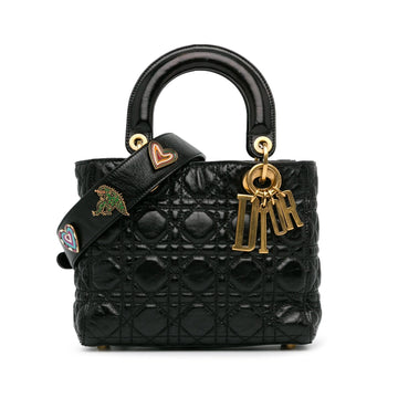 Dior Small Crinkled Patent Cannage Lucky Badges My Lady Dior (MLB-RZhaEd)
