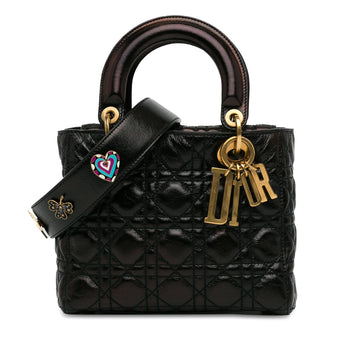 Dior Small Crinkled Patent Cannage Lucky Badges My Lady Dior (MLB-Skvge5)