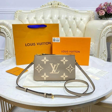 Makersluxe Bicolor Double Zip Pochette Bag - LUV 521