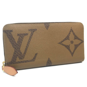 LOUIS VUITTON Long Wallet Purse M67687 Monogram reverse canvas Brown Monogram Giant Zippy wallet Women Used