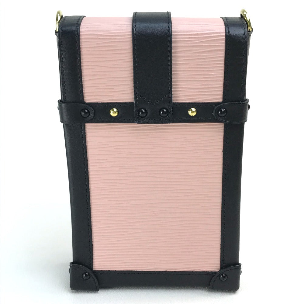 LOUIS VUITTON Shoulder Bag M67872 Epi Leather pink Epi Vertical Pochette Trunk Women Used