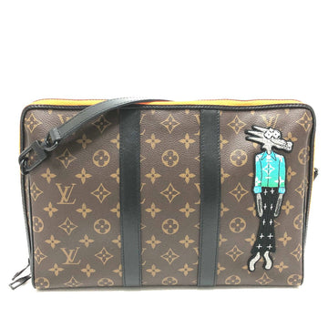 LOUIS VUITTON Handbag M80130 Monogram canvas Brown Monogram LV Friends Keepall pouch mens Used