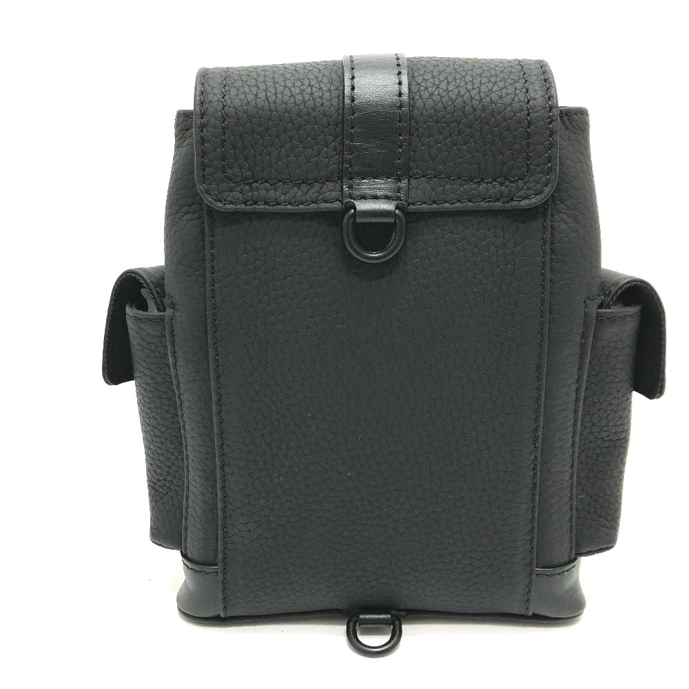 LOUIS VUITTON Shoulder Bag M58495 Taurillon Clemence Leather black Christopher XS mens Used