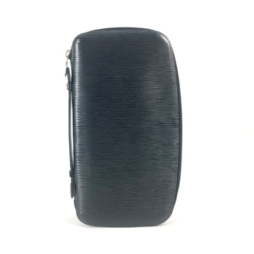LOUIS VUITTON Long Wallet Purse M63042 Epi Leather black Epi Organizer Atoll mens Used