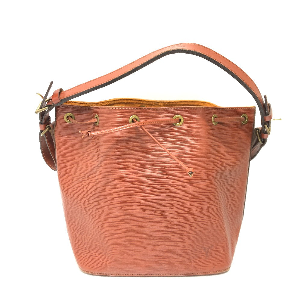 LOUIS VUITTON Shoulder Bag M44103 Epi Leather Brown Epi Petit Noe Women Used