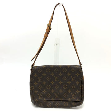 LOUIS VUITTON Shoulder Bag M51257 Monogram canvas Brown Monogram Musette Tango short Women Used