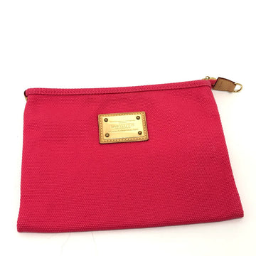LOUIS VUITTON Pouch M40065 canvas pink Antigua Pochette Platt GM Women Used