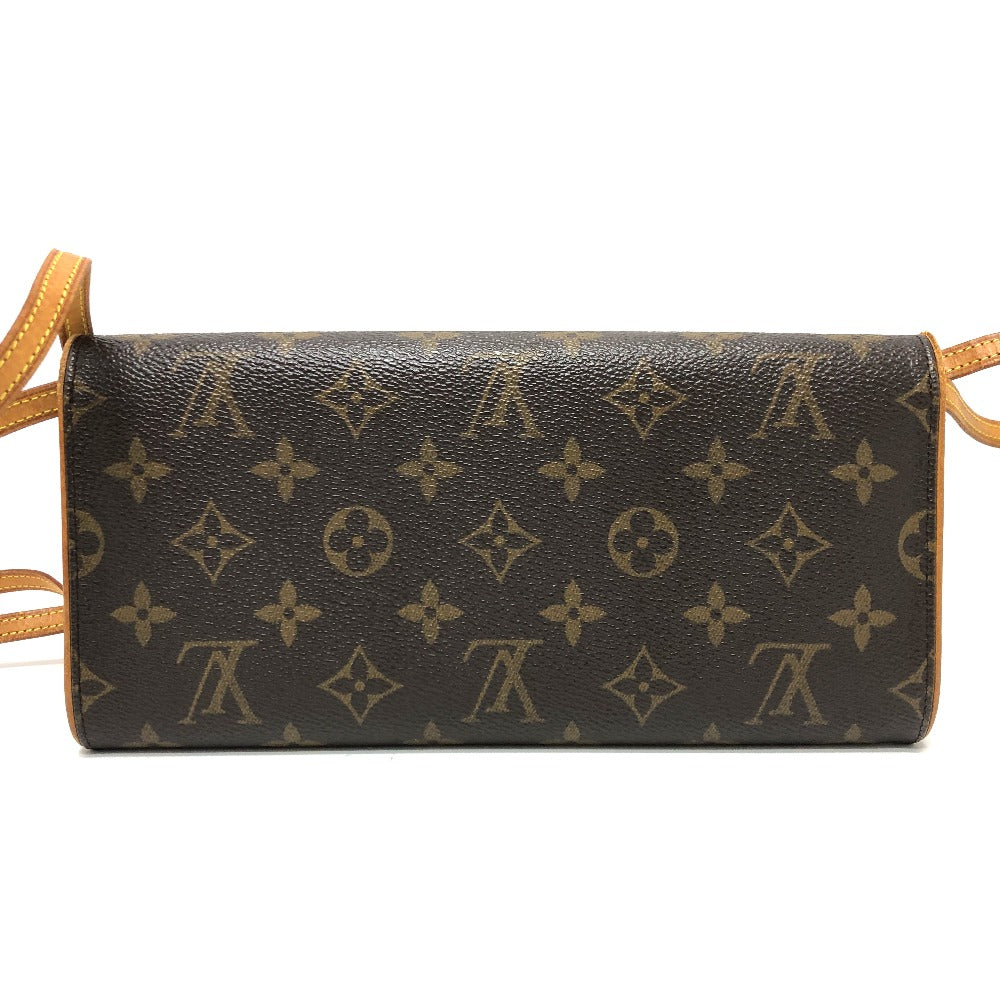 LOUIS VUITTON Shoulder Bag M51852 Monogram canvas Brown Monogram Pochette Twin GM Women Used