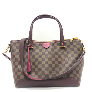 LOUIS VUITTON Handbag N41015 Damier canvas Brown x pink type Damier Hyde Park Women Used