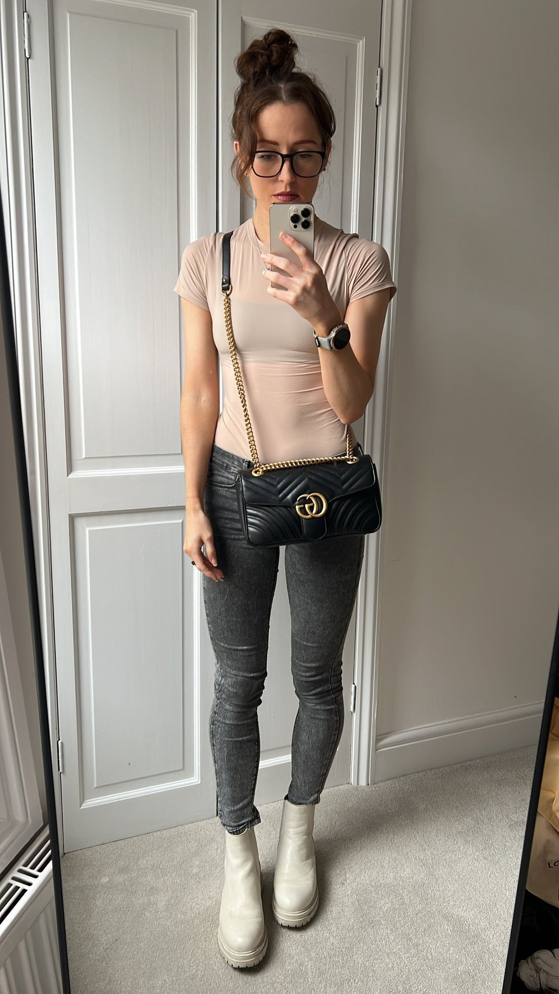 Gucci GG Green Marmont Small Shoulder Bag (RRP £2070)