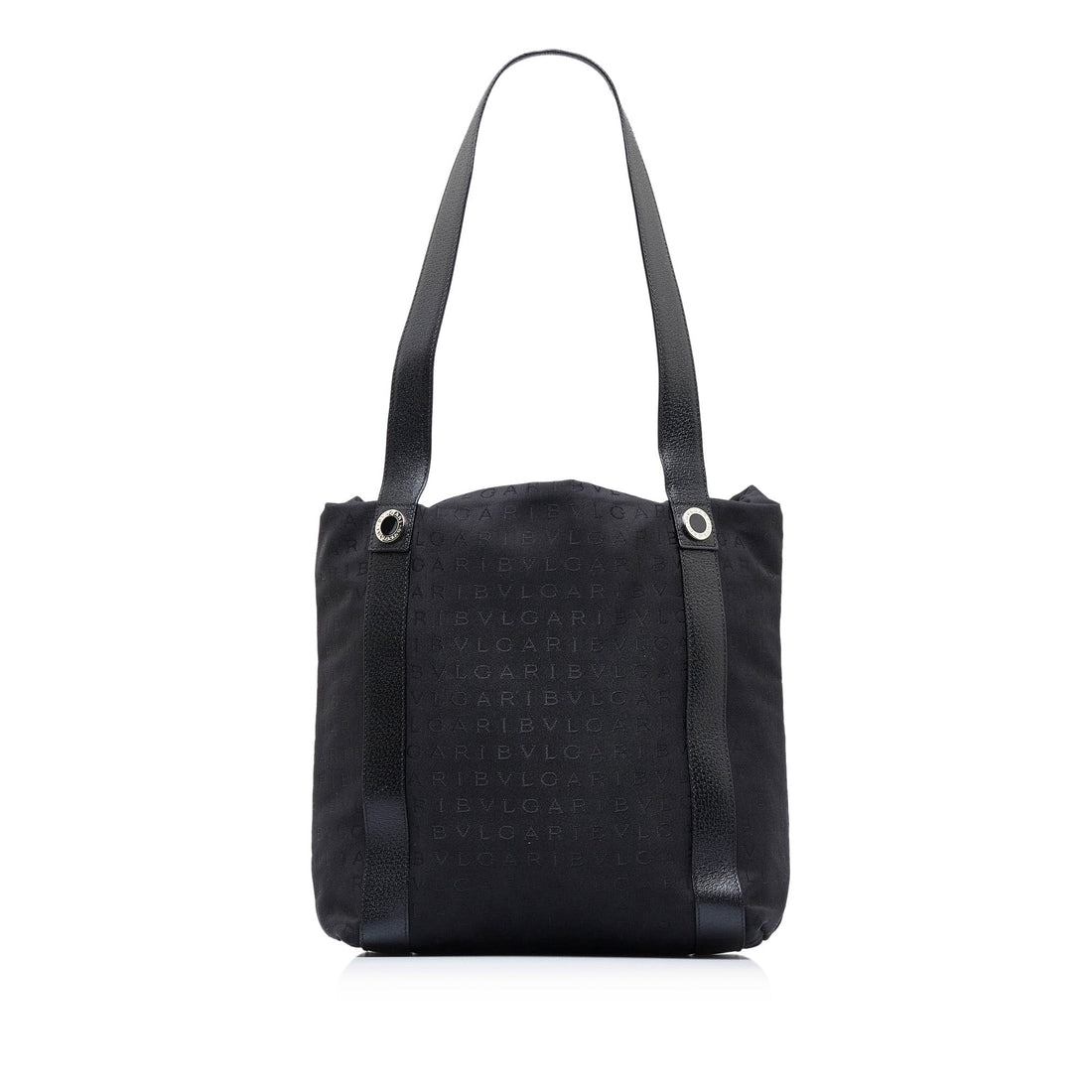 Black Bvlgari Logomania Tote