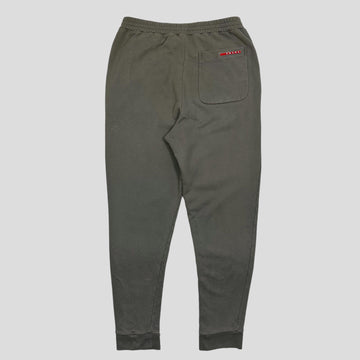 Prada Milano 2015 Red Tab Cotton Trackpants - S