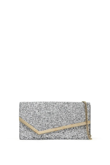 Jimmy Choo Glittered Emmie Clutch Women