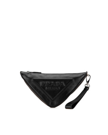Grace Lux Embossed Leather Wristlet Pouch with Detachable Strap
